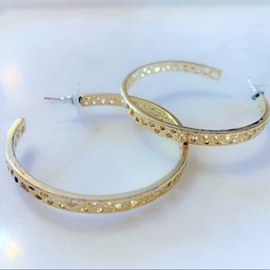 Gold Deidra hoop earrings